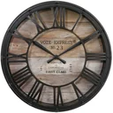 NL Vintage Clock - 90 cm - Metal - Black
