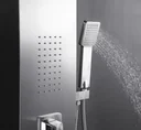 Shower panel Enya 121x20 cm, shower set with 4 different shower functions