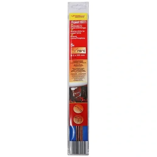 "ROLOT 607 copper brazing solder - 5 pieces image"