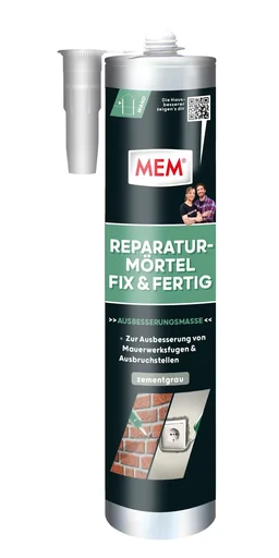 "Repair mortar, Fix & Ready, cement grey, 300 ml cartridge image"