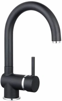 "Sink faucet, matt black image"