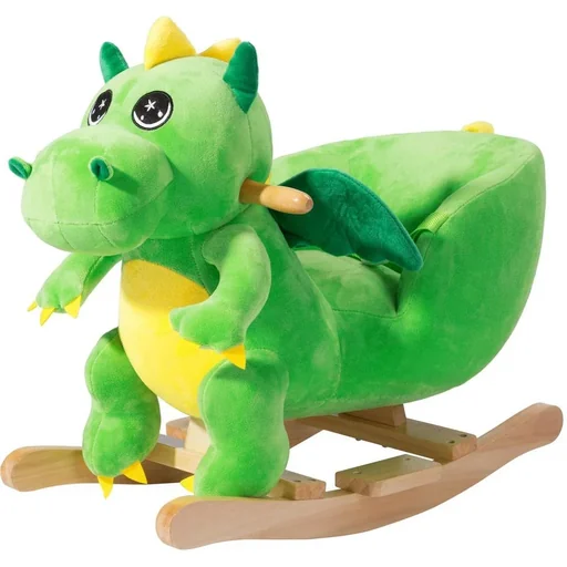 "Rocking chair for children Dino with safety belt image"
