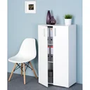 Multifunctional cabinet white - 3 compartments