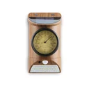 Solar light with thermometer and motion detector in wood look