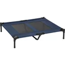 Dog lounger outdoor sleeping place dog bed dog sofa pet bed cat bed dark blue 92 x 76 x 18 cm