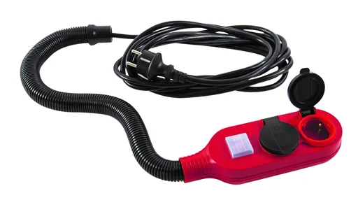 "Power strip with flexible hose and 2 earthed sockets, IP44 image"