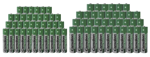 "Zinc-carbon value set AA/AAA - 72 pieces image"