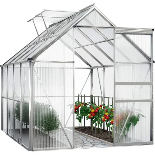 "Aluminum greenhouse / winter garden 7.6m³ with 2 skylights image"