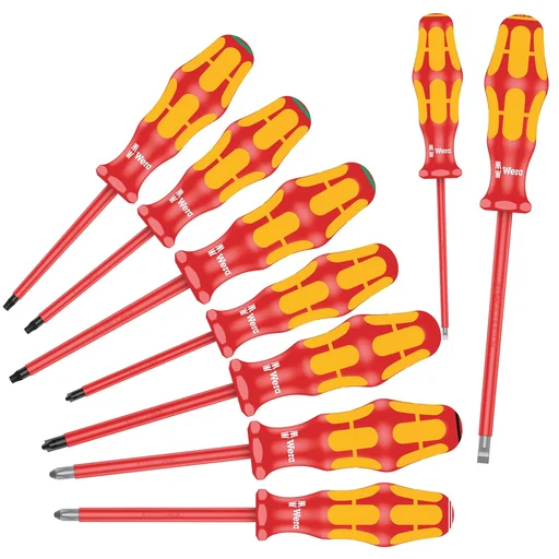 "VDE Kraftform Plus Series 100 screwdriver set, 9 pieces image"