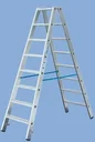 Steps double ladder 2 x 5 steps ladder aluminum