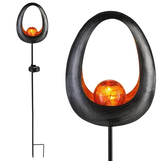 "Solar light flame effect circle image"