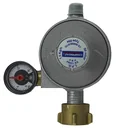 Universal safety regulator 50 mbar, for butane/propane, 1/4'' left-hand thread, flow rate 1.5 kg/h, with pressure gauge