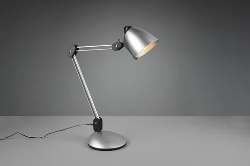 "NADAL LED clamp/table/wall light, 6.8W, 3000-5000K, 640 lm, touch dimmer, color titanium/black image"
