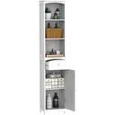 white bathroom cabinet
