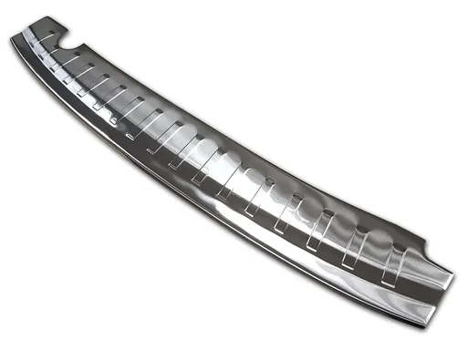 "Stainless steel loading sill protector, Ford ECOSPORT II FL + ST-Line, 2017>. OEM quality, soft, deburred edges. image"