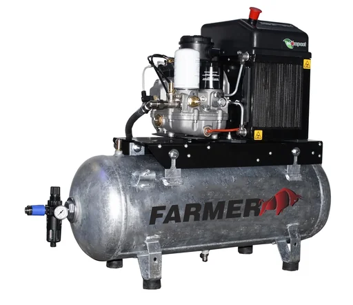 "Screw compressor Compack 3-90L PRO horizontal-400 Volt, galvanized image"