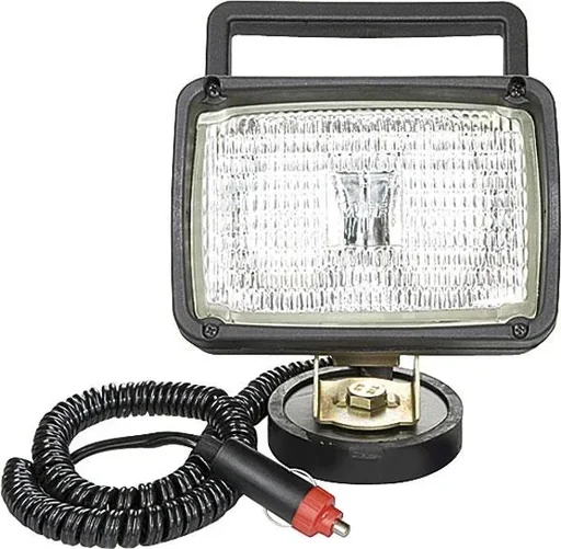 "Work light with handle, on/off switch, approx. 2 m cable, 2-pin plug, magnetic base image"