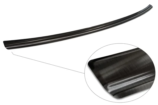 "Stainless steel loading sill protection, Audi Q2 Crossover, FL2020>, - graphite/black, original equipment manufacturer quality, brushed. image"