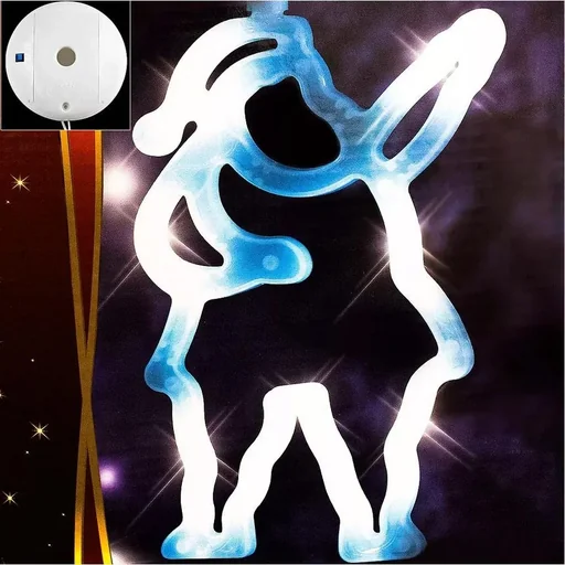 "LED window decoration Santa Claus - 20 cm - LED - WHITE image"