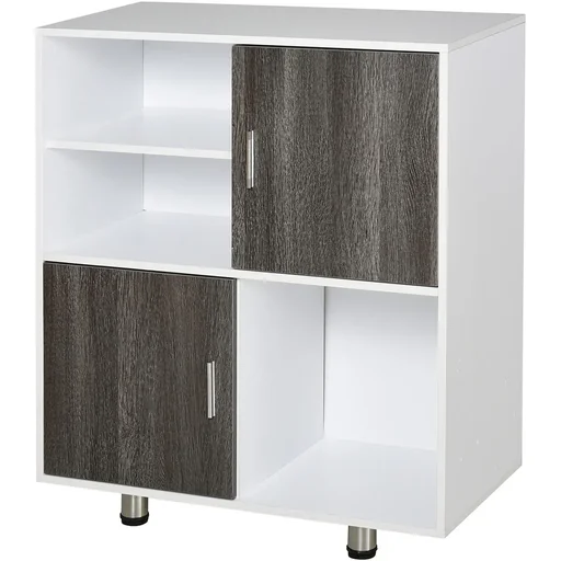 "Bookshelf, white+grey image"