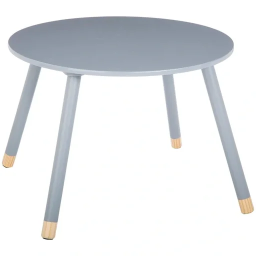 "NL Children's Table Round - grey - 60x60x43 cm image"