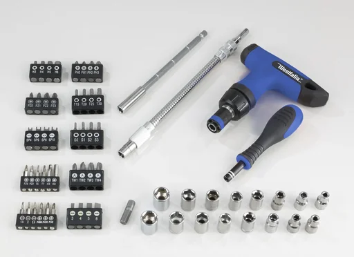"Socket wrench and bit set 66-piece image"