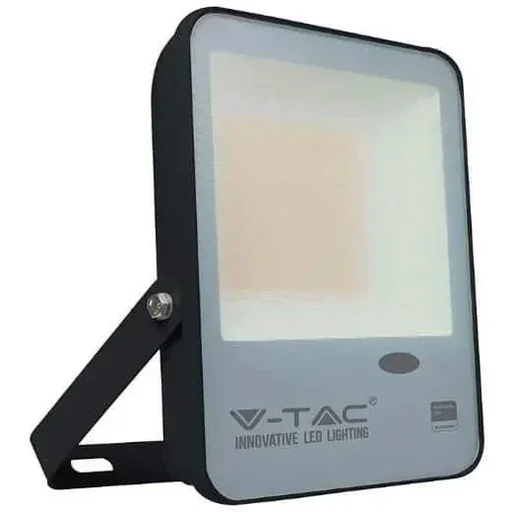 "VT-57S LED floodlight with day/night sensor - 50 W - 5000 Lm - 6500K - black image"