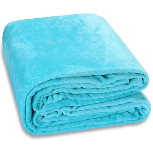 "Blanket - 250g - 240x220cm - light blue image"