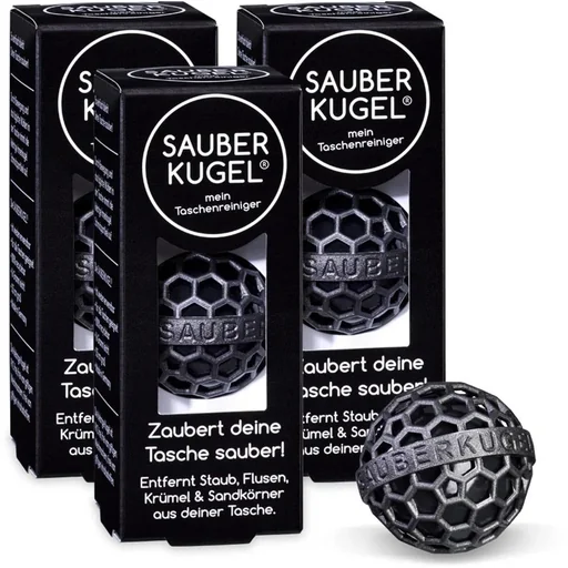 "Clean Ball - Pocket Cleaner - Cleaning Ball - Black - Reusable - 3-Pack image"