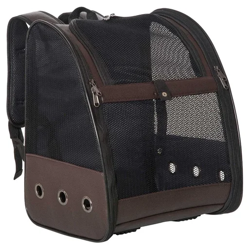 "Dog backpack cat backpack foldable with breathable mesh fabric outdoor foldable space cat dog carrier bag max. image"