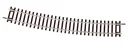 12 pieces curved track R9, radius 826.4 mm, curve angle 15°