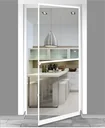 Insect screen door 100 x 210 cm divided, white