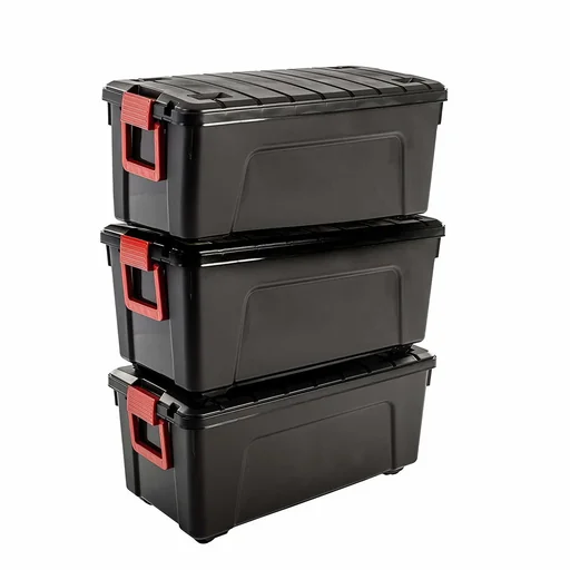 "Multi storage box 75 liters, set of 3 image"