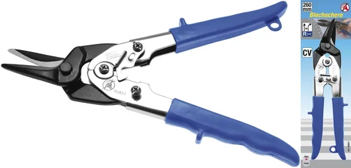 "Sheet metal shears, right and straight cutting image"
