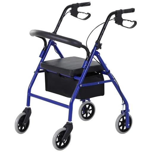 "Rollator with chair and bag image"
