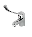 Wash basin mixer with doctor's lever, chrome