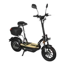 E-scooter "Revoluzzer" Safety 20 km/h including indicators and luggage case, black