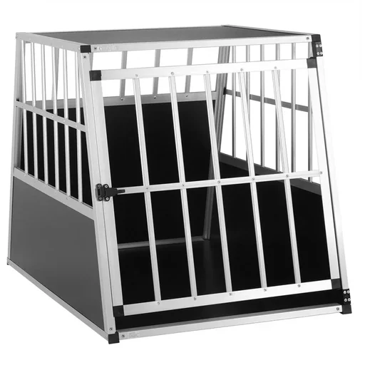 "Dog transport box L 90x66x72cm aluminum image"