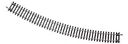 12 pieces curved track R6, radius 604.4 mm, curve angle 30°