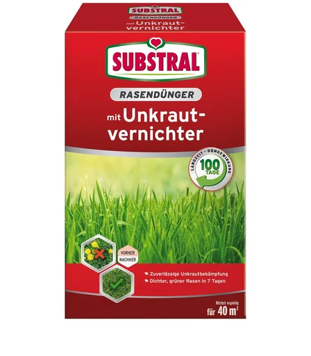 "Lawn fertilizer with weed killer 800 g image"