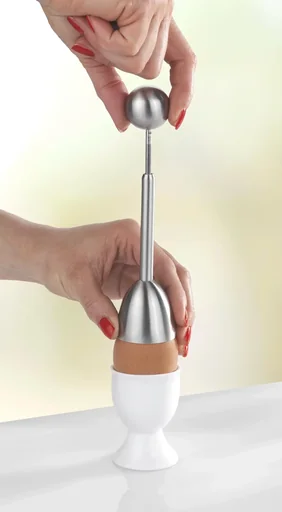 "Egg topper "Perfect" made of stainless steel image"