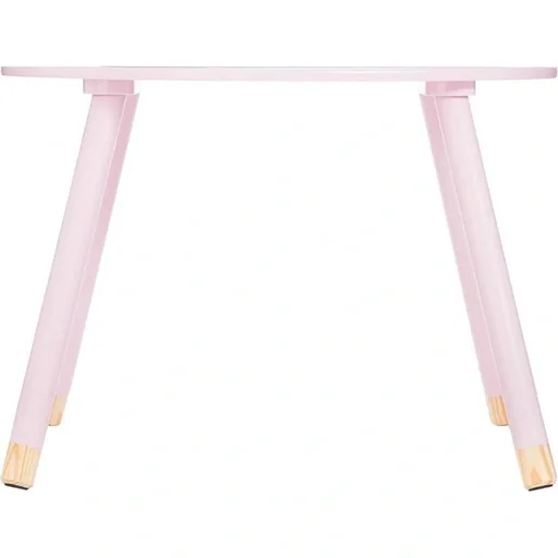 "NL Children's Table Round - pink - 60x60x43 cm image"