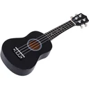 Ukulele string instrument beginner nylon strings birch wood black 53 x 17.5 x 6.2 cm