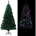 Christmas tree with standard 150 cm fiber optic green
