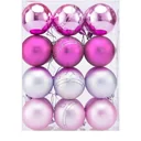 Balls 24 pieces pink - diameter 6cm
