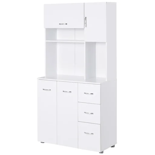 "Kitchen cabinet, white image"