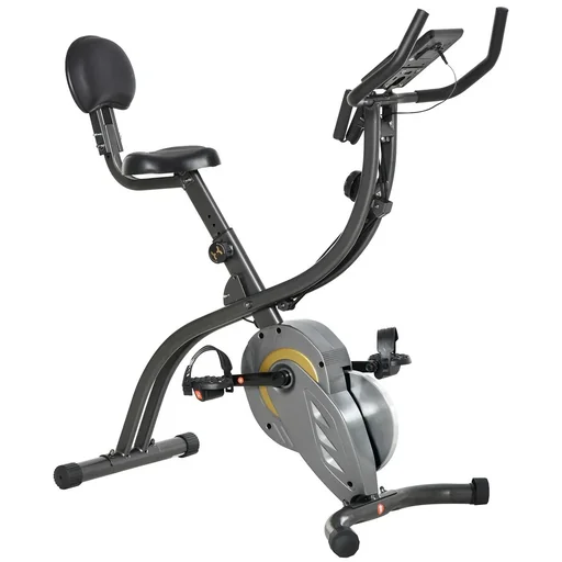 "Exercise bike, 2-in-1 bike trainer 6 kg flywheel, exercise bike with 16-level adjustable magnetic resistance and 1 pair of spa image"