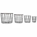 Coffee tables 4 pieces black