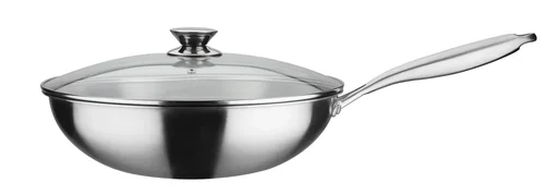 "Wok pan, approx. 5.2 l with glass lid Asia image"