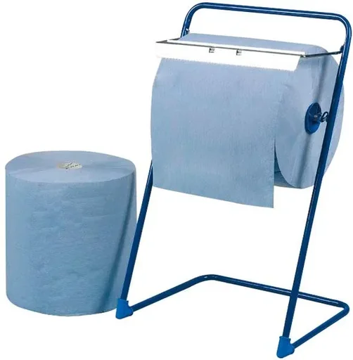 "Steel floor dispenser for cleaning rolls 40 cm wide image"